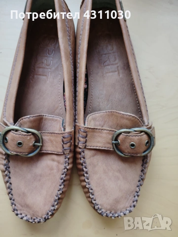 Кожени мокасини Есприт 40 номер, снимка 3 - Дамски ежедневни обувки - 53383504