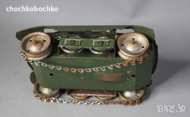 1935 Arnold Стара Немска Метална Механична Играчка танк, снимка 5 - Колекции - 53190940