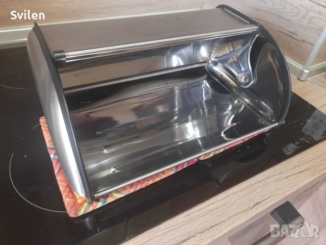 Кутия за хляб-метална, снимка 4 - Кутии за съхранение - 51854508