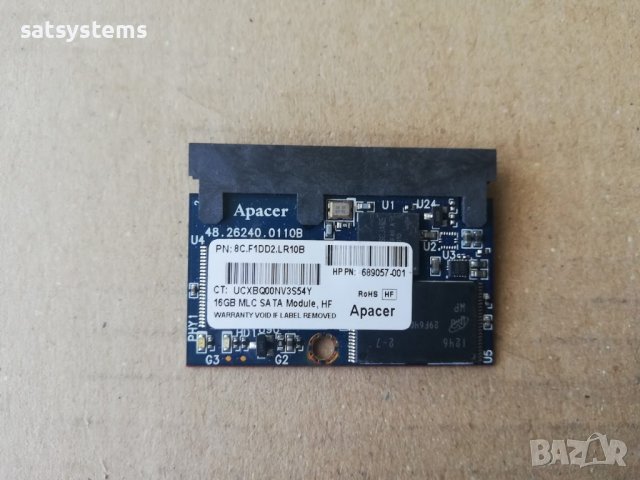 Apacer 16GB MLC SATA Module HF Internal SSD, снимка 1 - Други - 38054534