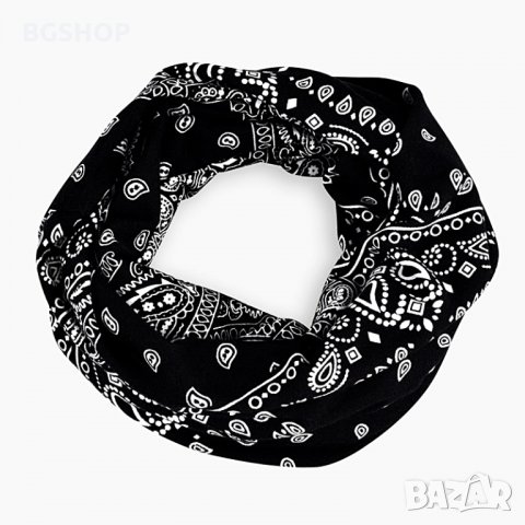Beanie Бандана сълзи - Черна, снимка 3 - Шалове - 29631899