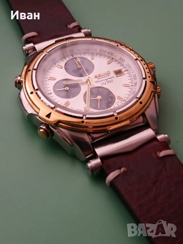Часовник Seiko Chronograph Alarm, снимка 3 - Мъжки - 51581743