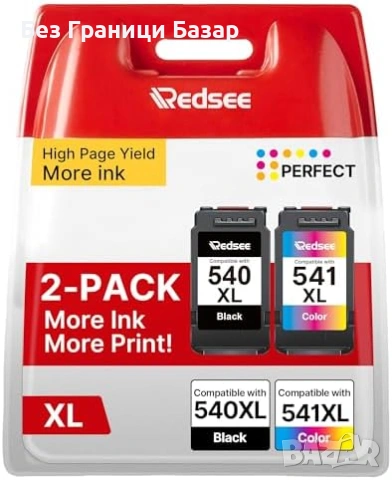 Нови Съвместими мастилени касети Canon PG-540XL CL-541XL 2 броя тонер принтер мастило