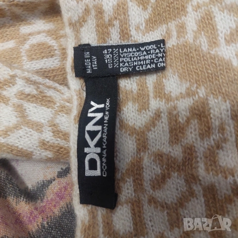 DKNY двулицев шал Donna Karan New York кашмир / вълна 