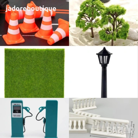 Миниатюри/ фигурки за декорация и макети на гаражи, градчета и други 