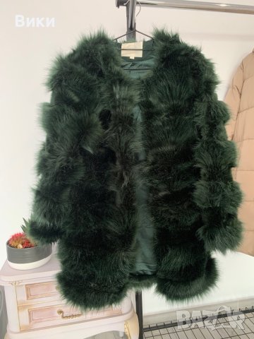 Пухено палто в размер S, снимка 13 - Палта, манта - 44407301