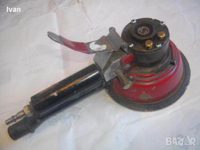 ф150мм Голям Масивен ПНЕВМАТИЧЕН ЕКСЦЕНТЪР ВИБРОШЛАЙФ ВИБРАЦИОНЕН РОТАЦИОНЕН Отличен ПРОФЕСИОНАЛЕН, снимка 15 - Други инструменти - 47518952