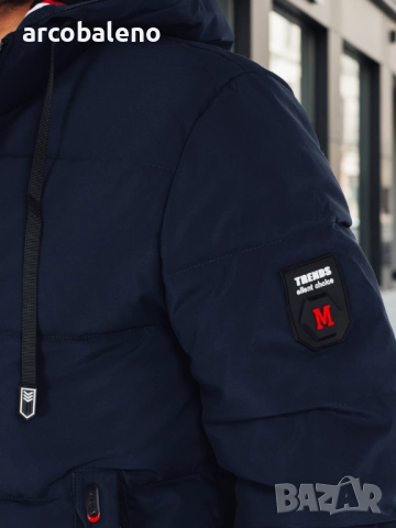 Мъжко зимно яке с качулка, 2цвята , снимка 6 - Якета - 52884255