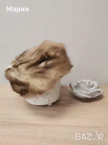 Дамска шапка от естествен косъм