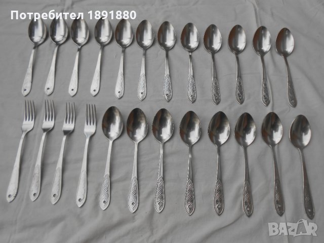 Лъжици и вилици, снимка 2 - Прибори за хранене, готвене и сервиране - 34405065