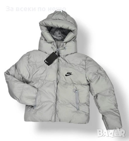 Nike Дамско Сиво Зимно Яке С Качулка Найк Код LFS678