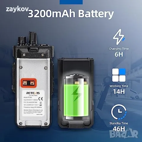 Цифрова уоки-токи Retevis RT29D DMR, уоки-токи цена за брой, снимка 6 - Друга електроника - 50334615