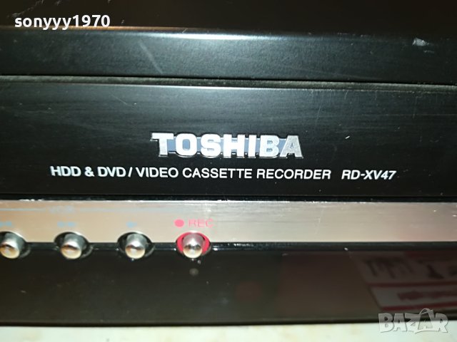 TOSHIBA RD-XV47 HDD/DVD/VIDEO RECORDER-GERMANY 0907221920, снимка 2 - Плейъри, домашно кино, прожектори - 37339163