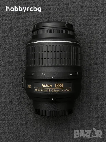 Nikon AF-S DX NIKKOR 18-55mm f/3.5-5.6G VR – кутия, отличен