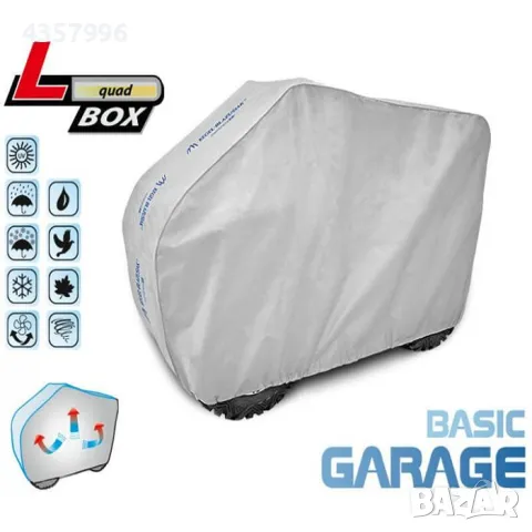  Покривало Kegel серия Basic размер L BOX QUAD сиво за ATV, снимка 2 - Аксесоари и консумативи - 50179061