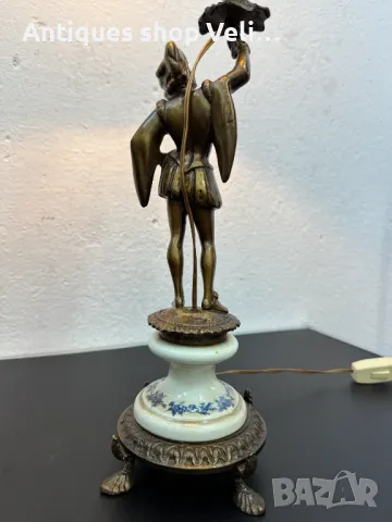 Красива настолна лампа №6143 , снимка 6 - Антикварни и старинни предмети - 48125926