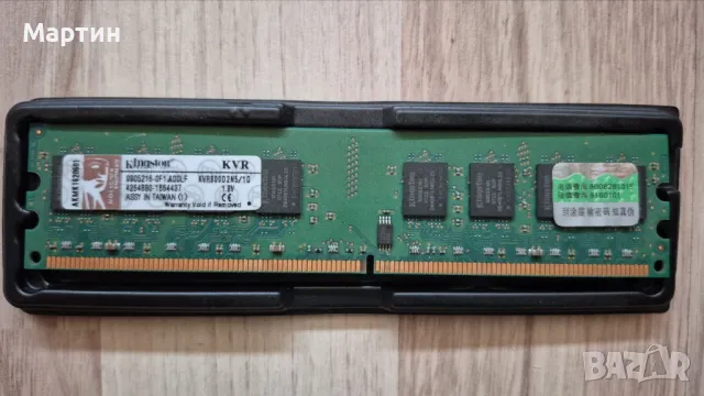 Памет DDR2 Kingston KVR800D2N5/1G 1GB 128M x 64-Bit  CL5 , снимка 1