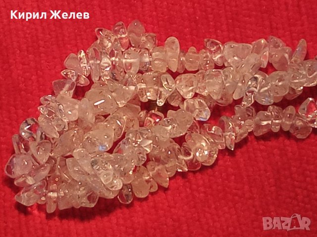 СТАРО СКЪПОЦЕННО КОЛИЕ ЧИСТ ПЛАНИНСКИ КРИСТАЛ РЕТРО ГЕРДАН ОГЪРЛИЦА 34701, снимка 4 - Антикварни и старинни предмети - 39196932