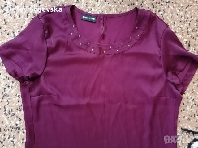 Блузка в цвят Бордо , снимка 4 - Тениски - 29074978