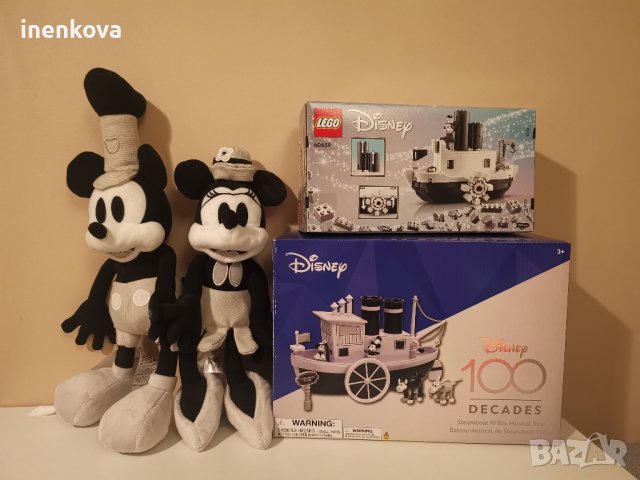 Мики Маус 1928 - Параходът (Параходчето) Уили Музикална играчка Steamboat Willie, снимка 9 - Музикални играчки - 42873165