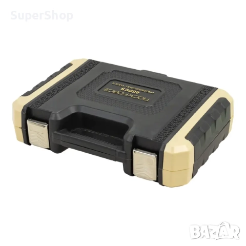 Професионален Комплект Гедоре 66 части 1/4" ROCKFORCE битове и вложки, снимка 4 - Гедорета - 52374527