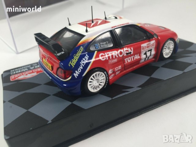CITROEN Xsara WRC C. McRae Rallye Monte Carlo 2003 - мащаб 1:43 на IXO/Altaya моделът е нов в PVC ди, снимка 4 - Колекции - 26737218
