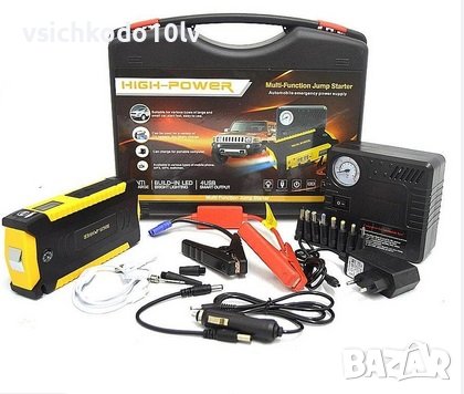 ПРОМО КОМПЛЕКТ станция + компресор 12V JUMP STARTER