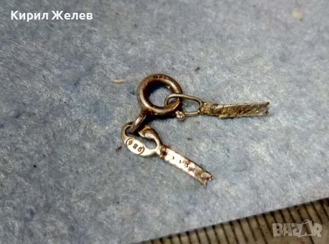 СТАРА СРЕБЪРНА ЗАКОПЧАЛКА За КОЛИЕ ВЕРИЖКА ГРИВНА СРЕБРО 925 КАРАБИНКА За СИНДЖИР 49911