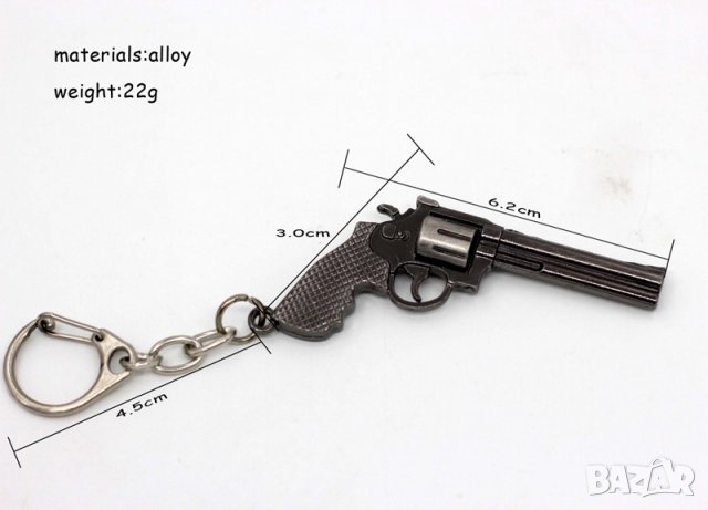 Ключодържател Револвер SW (Counter Strike оръжие) Пистолет. 1:1 с реалния, снимка 2 - Колиета, медальони, синджири - 21451035