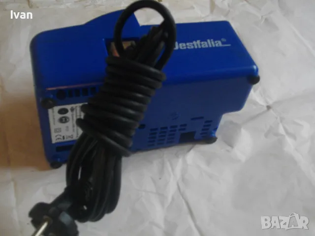 Немски оригинален електрически ШМИРГЕЛ ТОЧИЛО БАВНА СКОРОСТ СУХО МОКРО ШЛАЙФАНЕ ЗАТОЧВАНЕ Westfalia, снимка 11 - Други инструменти - 47421838