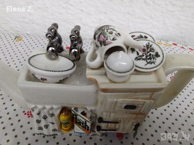 Малък колекционерски чайник мивка Cardew Portmeirion, снимка 5 - Антикварни и старинни предмети - 54003391