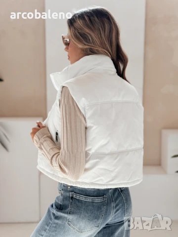 Дамски ватиран елек, 5цвята , снимка 14 - Якета - 51345870