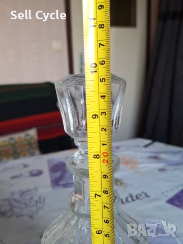 ✅СТЪКЛЕН СЕРВИЗ ЗА РАКИЯ - ГАРАФА, ПОДНОС И ЧАШКИ❗, снимка 5 - Сервизи - 50958627