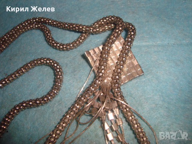 СРЕБРИСТО СКЪПОЦЕННО АРТ МОДНО КОЛИЕ МНОГО ЕФЕКТНО и БЛЕСТЯЩО 26921, снимка 11 - Колиета, медальони, синджири - 35100785