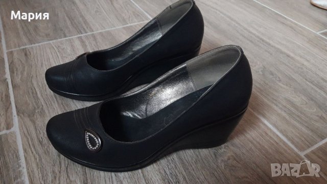 Черни обувки на платформа , снимка 1