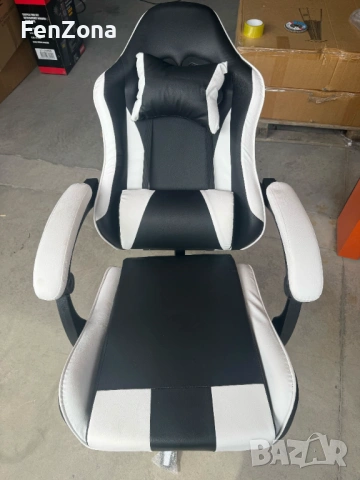 Геймърски стол ергономичен, регулируем,офис стол,различни цветове, снимка 12 - Столове - 54206273