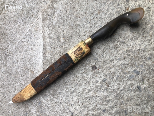 автентичен възрожденски нож /каракулак/, снимка 3 - Ножове - 50663772