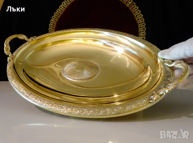 Бронзова фруктиера,плато Guido Galbiati., снимка 2 - Антикварни и старинни предмети - 42340869