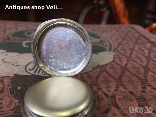 Сребърен джобен часовник №3638 , снимка 6 - Други ценни предмети - 40026160