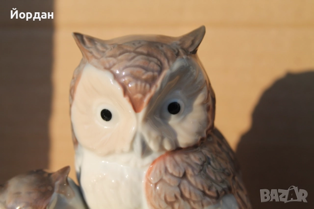 Порцеланова фигурка ''Бухал'' , снимка 2 - Колекции - 52335358
