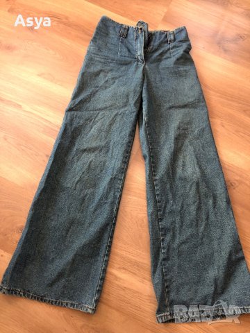 Дънки с широки крачоли, снимка 2 - Дънки - 40456647