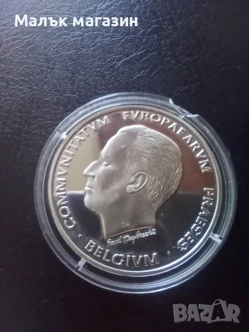 5 Екю 1993 Белгия сребро 925 рядка, снимка 2 - Нумизматика и бонистика - 44693614