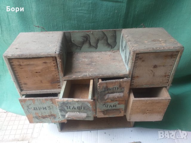 Старо шкафче за подправки, снимка 7 - Други ценни предмети - 34168538