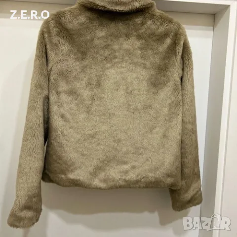 Дамско яке от еко пух Benetton като ново, размер S и M, снимка 2 - Якета - 56120722