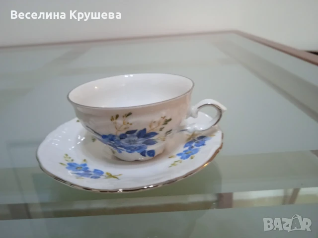 5 броя чашки за кафе с чинийка, снимка 2 - Чаши - 50827636