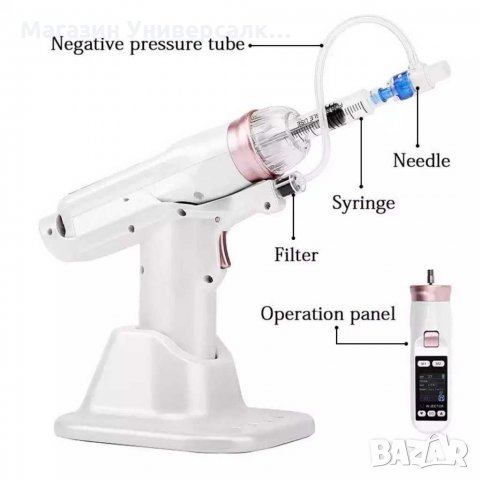 Мезо Пистолет - Хидро-вакумeн Пистолет за Мезотерапия, мезопистолет, снимка 3 - Козметични уреди - 29205756