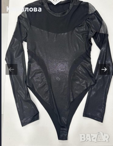 Черно боди тип MUGLER         , снимка 3 - Корсети, бюстиета, топове - 44490872