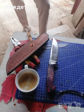 Нож от стомана S90V закалена на 62единици с крио. , снимка 4 - Ножове - 47322972