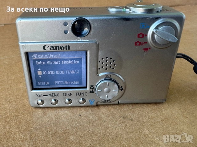 Цифров фотоапарат Canon Digital IXUS II (2003г.), снимка 11 - Фотоапарати - 52449179