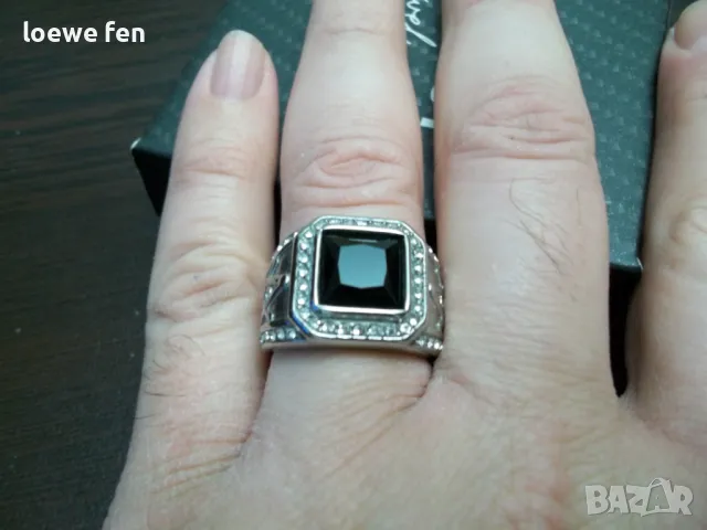 Iced Cult Silver - мъжки пръстен много красив стомана 316L за съчетаване с часовници часовник !, снимка 4 - Мъжки - 49550174